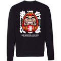 Sudadera con estampado trasero Daruma Montezuma